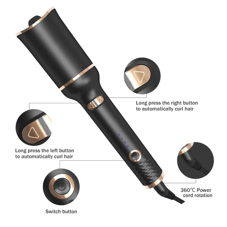 Automatic Negative Ion Curling Iron (Plug-In) Frezze_Luxe