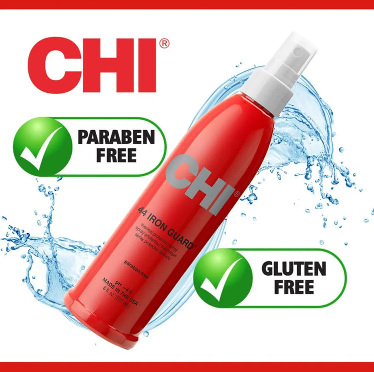 CHI 44 Iron Guard Thermal Protection Spray Heat Protection Spray for Hair Hair Spray for Heat Styling Hair Care Maintain Repair & Protect Color-Safe & Paraben-Free Hair Products 237ml Frezze_Luxe