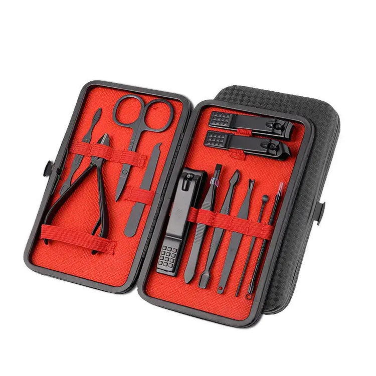 Rose Gold Stainless Steel Nail Clipper Tool Set (18 Pcs) Frezze_Luxe
