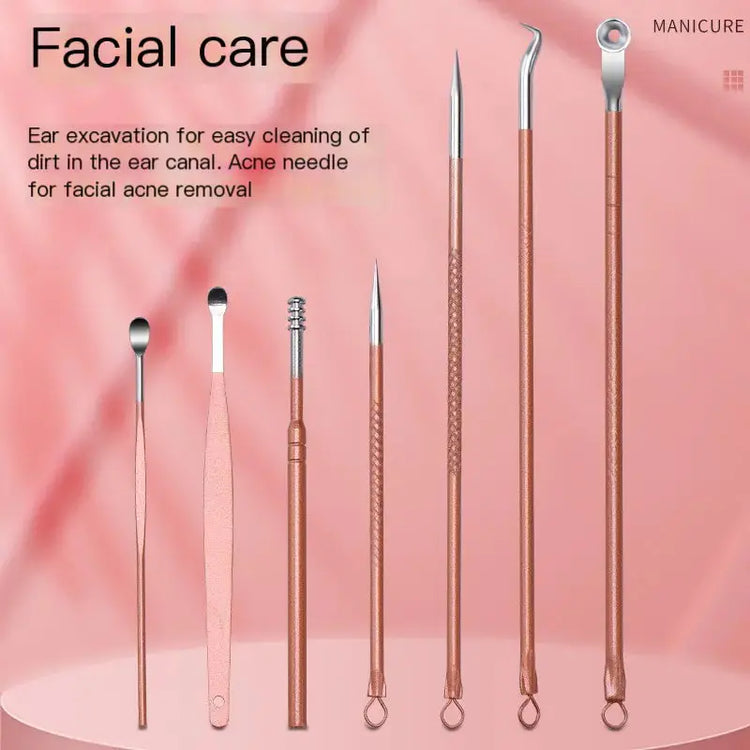 Rose Gold Stainless Steel Nail Clipper Tool Set (18 Pcs) Frezze_Luxe