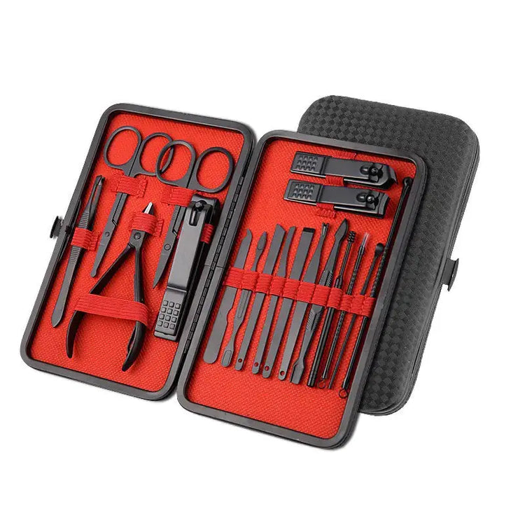 Rose Gold Stainless Steel Nail Clipper Tool Set (18 Pcs) Frezze_Luxe