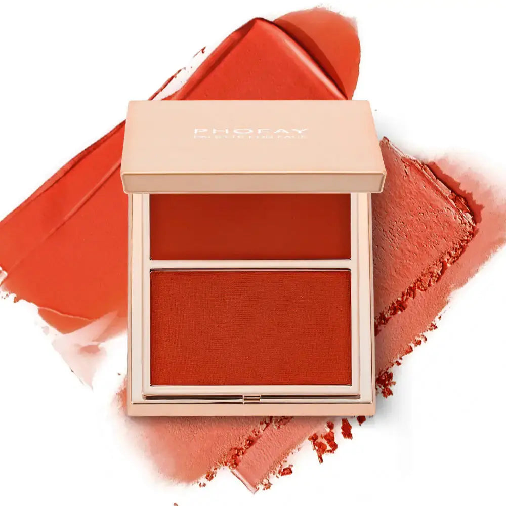 PHOFAY Double-Take Cream & Powder Blush Duo Frezze_Luxe