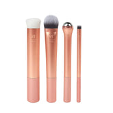 Real Techniques Prime Makeup Brush Set Ideal for Exfoliating & Applying Primers Moisturizers & Serums Skincare Tools Synthetic Bristles Cruelty-Free & Vegan 4 Piece Set frezze_luxe