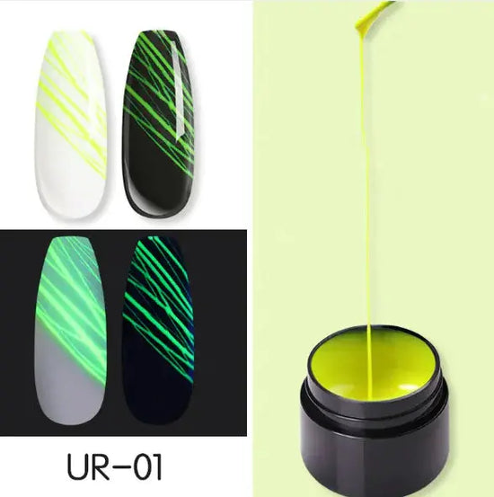Luminous Nail Art Spider Nail Gel UV Nail Polish Frezze_Luxe