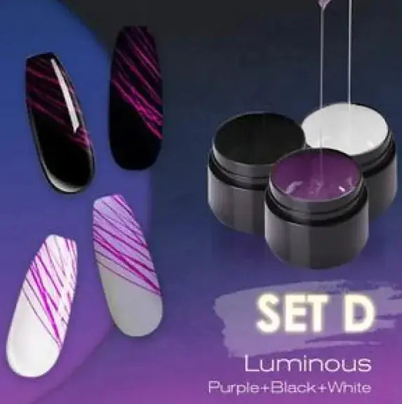 Luminous Nail Art Spider Nail Gel UV Nail Polish Frezze_Luxe