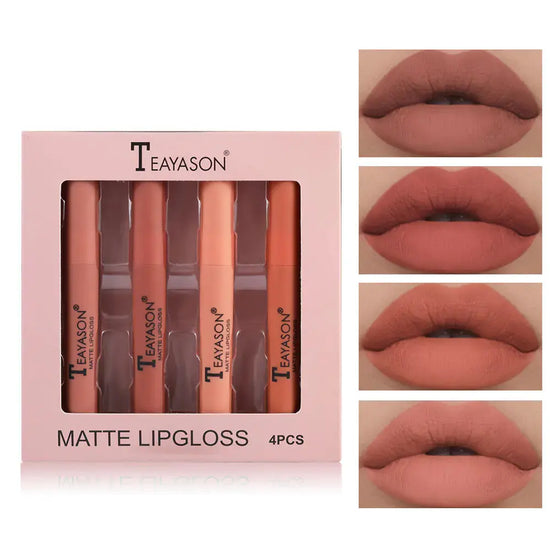 Velvet Matte Lipstick and Gloss Set Frezze_Luxe