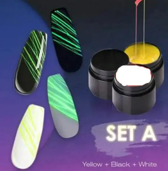 Luminous Nail Art Spider Nail Gel UV Nail Polish Frezze_Luxe