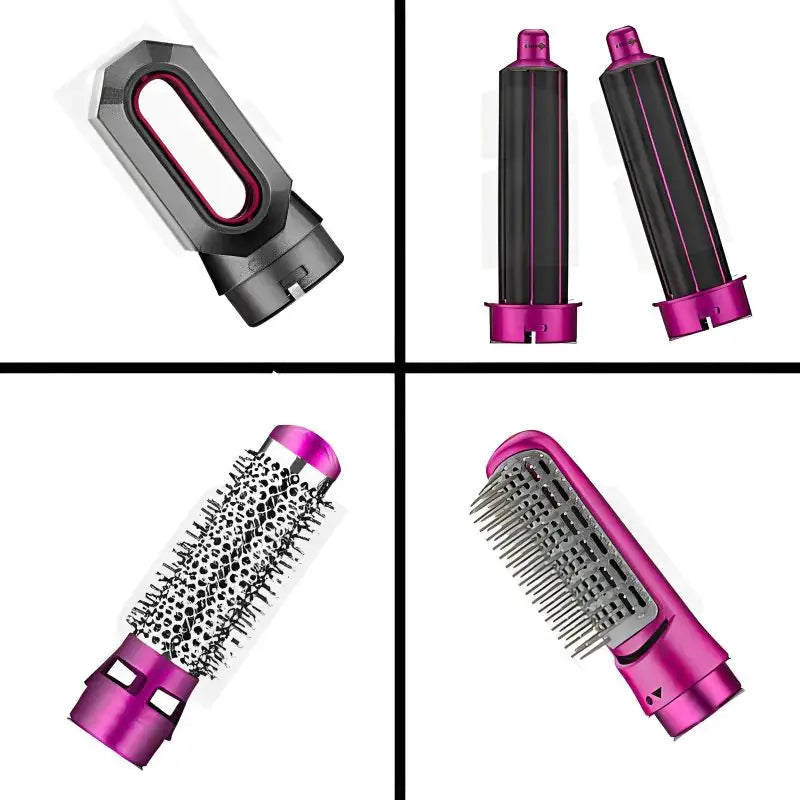 5-in-1 Automatic Hot Air Comb for Curling & Straightening Frezze_Luxe