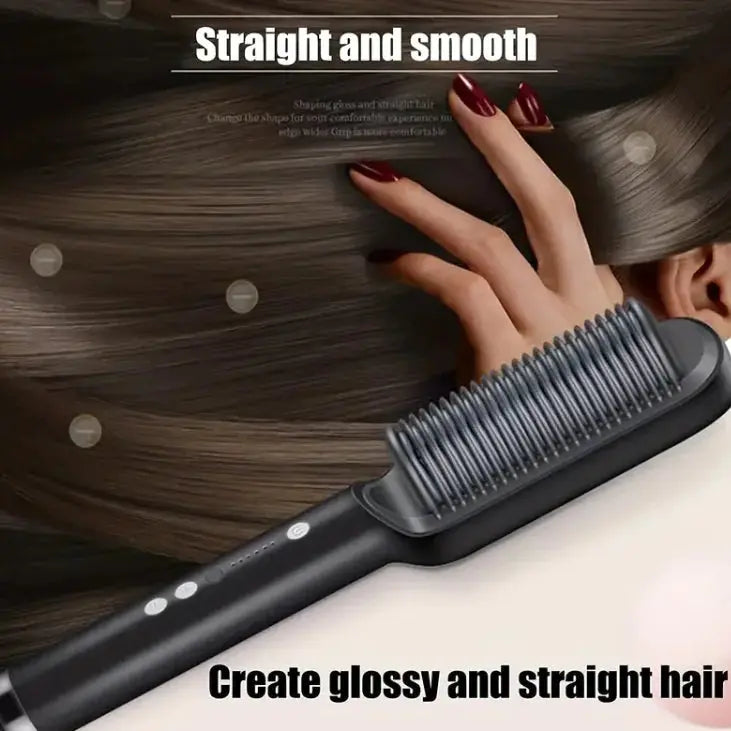 Dual-Use Horn Comb for Straightening and Curling Hair Frezze_Luxe