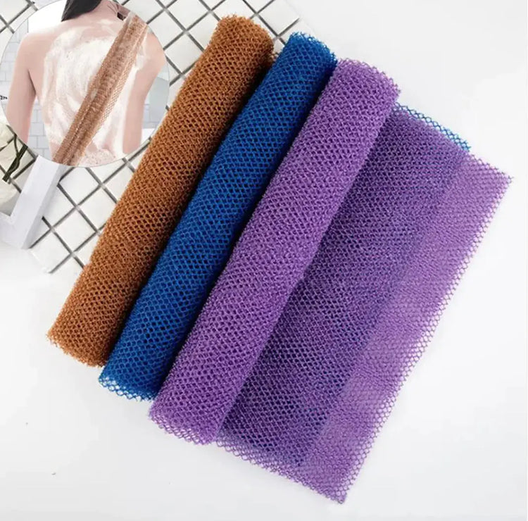 African Long Net Exfoliating Shower Scrubber Frezze_Luxe
