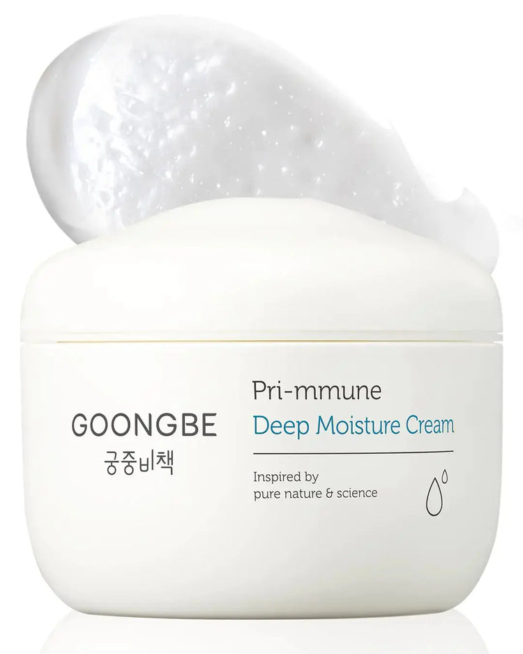 GOONGBE Pri-mmune Deep Moisture Cream - Korean Baby Moisturizer with Ceramide & Amino Acid - Skin Protectant 72hrs Moisturizing Cream for Face and Body - For Chafed & Sensitive Skin - 3.38oz. Anavell