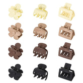 MINMUNJIU Small Hair Clips for Thin Hair 12 Pack Matte Small Medium Claw Clips Ranging from 1.57-2 Inch for Thin Fine Short Hair Non-slip Claw Clips for Women and Girls Frezze_Luxe