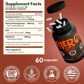 Caffeine Pills Alternative to an Energy Drink Energy Gel Energy Gummies 60 Pills Frezze_Luxe