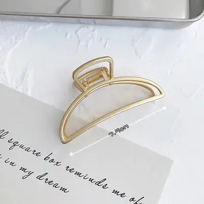 Matte Metal Ponytail Clip with Bun Holder (Large) Frezze_Luxe