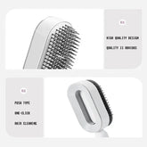 Self-Cleaning 3D  Hair Brush Frezze_Luxe