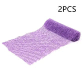 African Long Net Exfoliating Shower Scrubber Frezze_Luxe