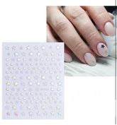 VOTACOS 12 Sheets Aurora Star Nail Art Stickers 3D Shiney Nail Decals Self-Adhesive Nail Art Supplies Glitter Holographic Star Heart Moon Nail Art Design Nail Accessories for Women Nail Decorations. Frezze_Luxe