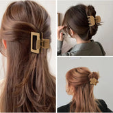 MINMUNJIU Small Hair Clips for Thin Hair 12 Pack Matte Small Medium Claw Clips Ranging from 1.57-2 Inch for Thin Fine Short Hair Non-slip Claw Clips for Women and Girls Frezze_Luxe