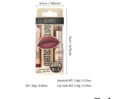 USHAS Lipstick and Lip Liner Combo Set 2 in 1 Waterproof Lipstick for Women Lip liner Set Long Lasting Lipstick Matte Lipstick Pen with Lip Liner Set Makeup Kits (G2 Pack of 1) Frezze_Luxe