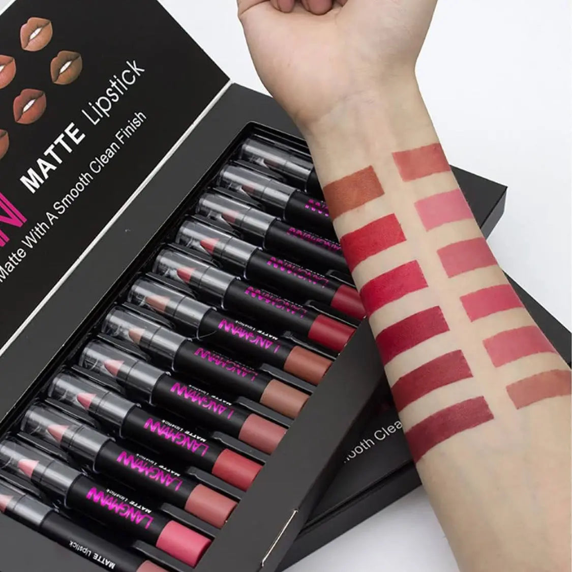12 Lipstick Set Collection Frezze_Luxe