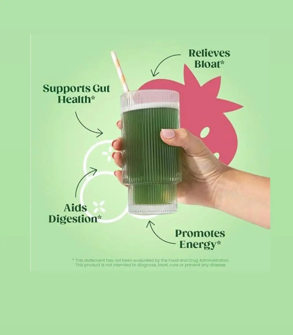 Bloom Greens and Superfoods Powder - Variety Pack (18 Packets) Probiotics for Digestive Health & Bloating Relief for Women Digestive Enzymes Superfoods Gut Health Frezze_Luxe