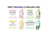 Mediheal Sheet Mask New Essential HERO 12 pack (Collagen Tea Tree Madecassoside Vita) | Korean Skincare Facial Sheet Mask Combo gift set Frezze_Luxe