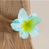 Flower Hair Claw Clips - Hawaiian Flower Hair Claw Clips for Women | Preppy Flower Hair Clip | Claw Clips for Thin Hair | Flower Strong Hold jaw clip | Hair Claw Clips for Girls Frezze_Luxe