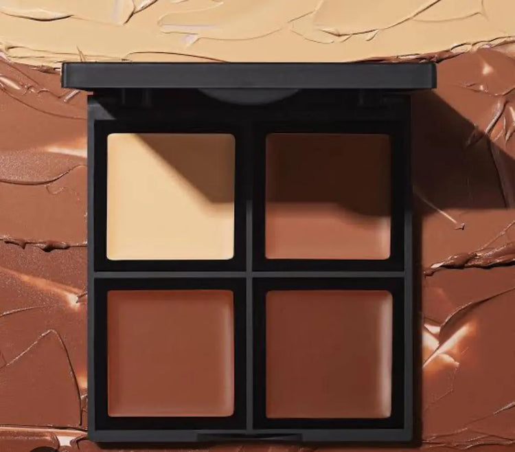 e.l.f. Cream Contour Palette Cream Highlighter & Bronzer Compact For Contouring Sharpen & Sculpt Complexion Frezze_Luxe