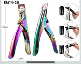 Professional Acrylic False Nail Clippers for Acrylic Nails Nail Tip Cutter Nail Manicure Tool (Rainbow) Frezze_Luxe