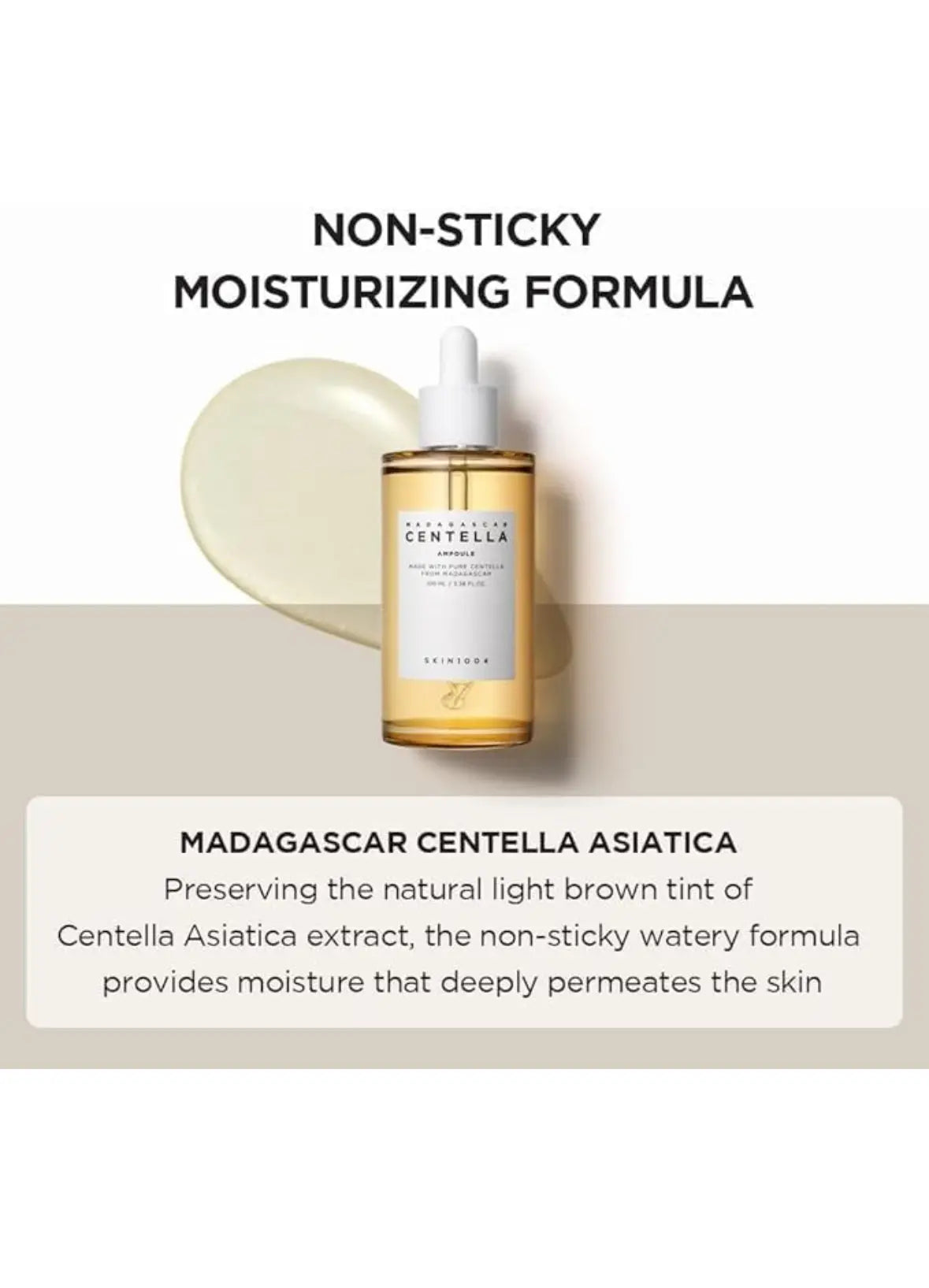 Skin1004 Madagascar  100 Ampoule (100ml or 3.38 floz) / Facial Serum / 100% Centella Asiatica Extract/For soothing sensitive and acne-prone skin Frezze_Luxe