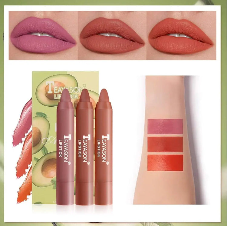 Makeup Crayon Lipstick Small Set - 3 Pack Frezze_Luxe