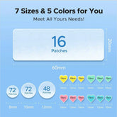 LitBear 3 IN 1 Acne Patch for Face 7 Sizes 368 Patches Hydrocolloid Acne Patches for Chin Forehead Nose 16 XL Pimple Patches Large for Body Heart-Shaped Acne Cover Zit Patches Acne Dots Sticker Frezze_Luxe