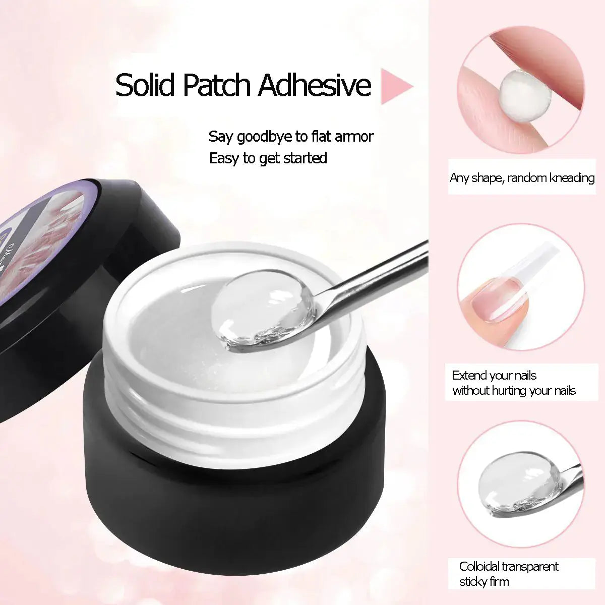 Solid Nail Glue Gel Adhesive for DIY Nail Art Frezze_Luxe