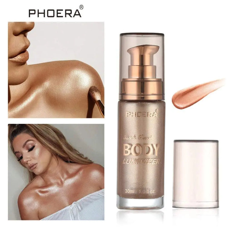 Body Shimmer Oil Body Bronzer Shimmer OilBody Glow Oil Shimmer Highlighter Luminizer Illuminator with Body Makup frezze_luxe