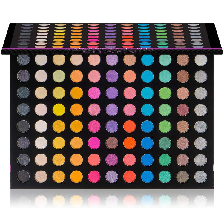 SHANY SHIMMER STUDIO Eye shadow Palette MatteShimmer and Metallic Eye Makeup Studio Colors for Smoky Eyes and Natural Look Frezze_Luxe