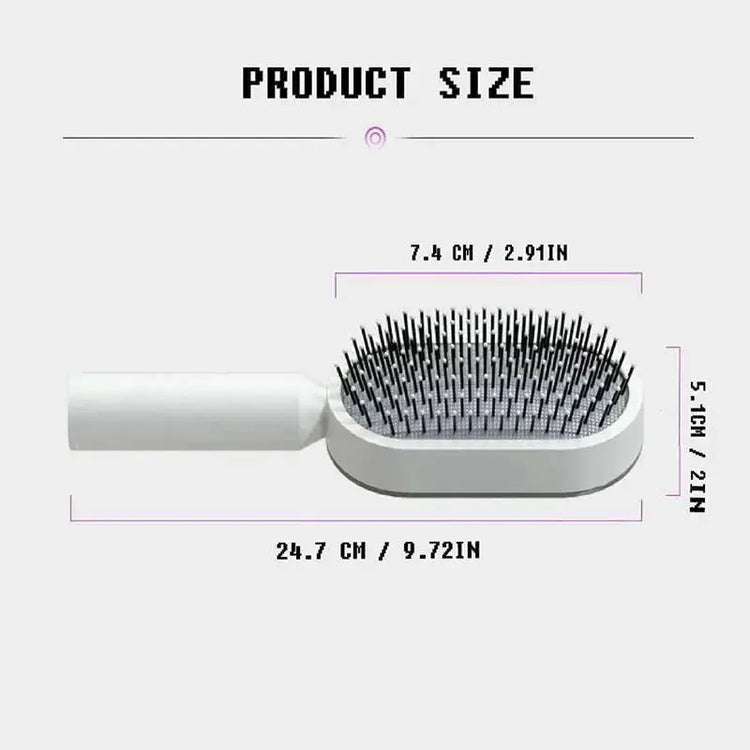 Self-Cleaning 3D  Hair Brush Frezze_Luxe