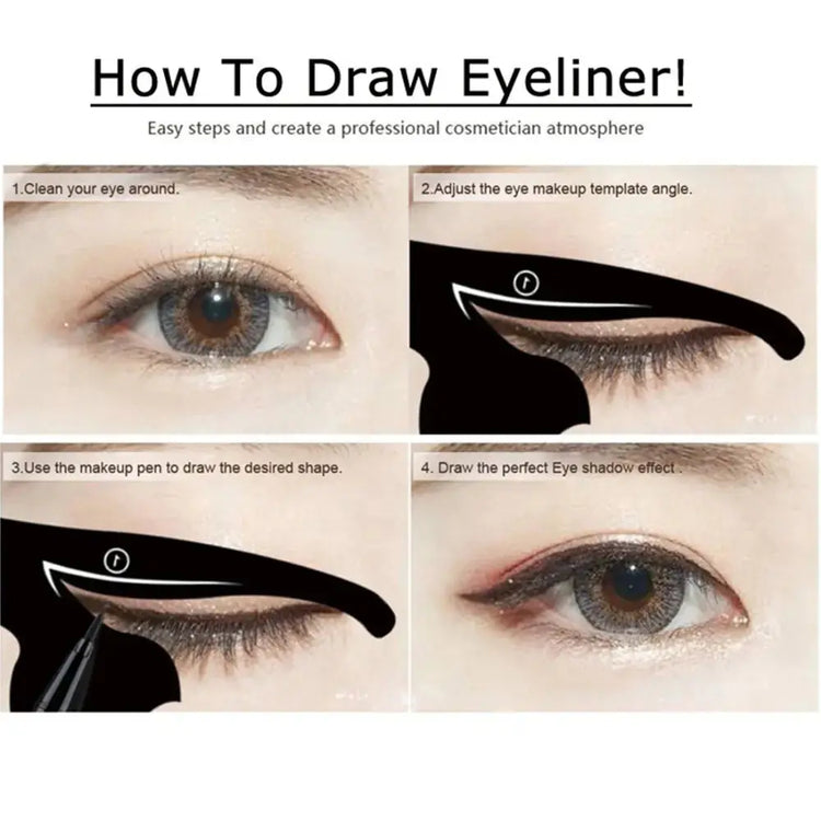 Cat Eye Makeup Tool - Eyeliner and Eyeshadow Stencil Frezze_Luxe
