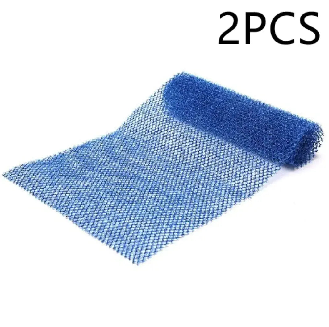 African Long Net Exfoliating Shower Scrubber Frezze_Luxe