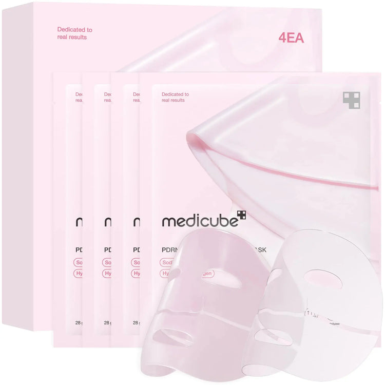 Medicube Salmon DNA PDRN pink collagen jelly gel mask | overnight face mask for glass glow skin- elasticity hydrating firming and moisturizing | korean skincare 28g 4ea Frezze_Luxe