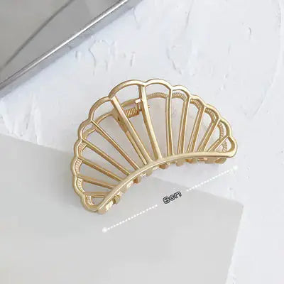 Matte Metal Ponytail Clip with Bun Holder (Large) Frezze_Luxe