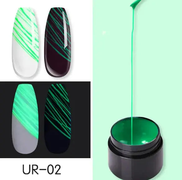 Luminous Nail Art Spider Nail Gel UV Nail Polish Frezze_Luxe