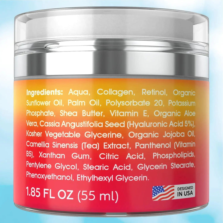 Retinol Cream for Face   Collagen and Retinol Moisturizer with Hyaluronic Acid Frezze_Luxe