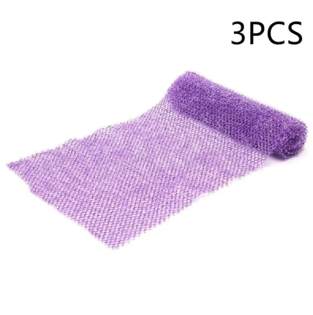 African Long Net Exfoliating Shower Scrubber Frezze_Luxe