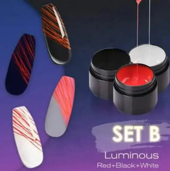 Luminous Nail Art Spider Nail Gel UV Nail Polish Frezze_Luxe