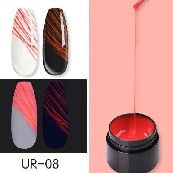 Luminous Nail Art Spider Nail Gel UV Nail Polish Frezze_Luxe