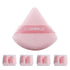48 Pcs Makeup Powder Puff - Triangle Powder Puff for Face Powder Velour Press Powder Puff for Flawless Finish Portable Powder Puff with Case Beauty Tools Puff for Makeup Pink Frezze_Luxe
