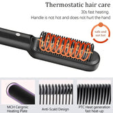 Dual-Use Horn Comb for Straightening and Curling Hair Frezze_Luxe