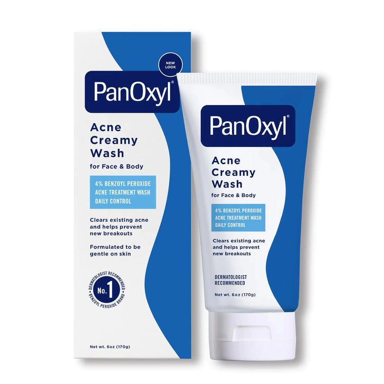 PanOxyl Antimicrobial Hydrating Acne Creamy Wash 4% Benzoyl Peroxide 6 Ounce Frezze_Luxe