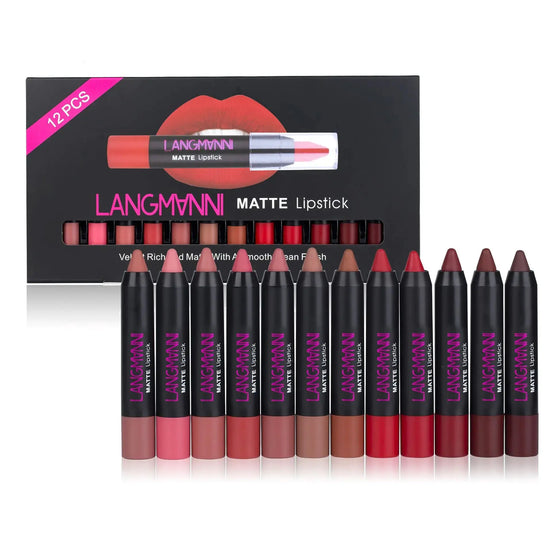 12 Lipstick Set Collection Frezze_Luxe