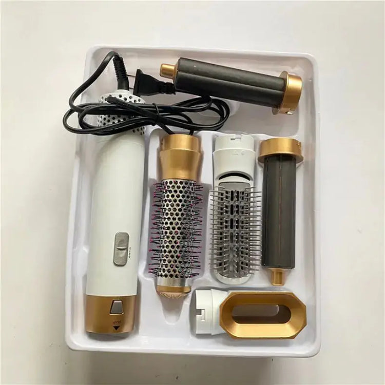 5-in-1 Automatic Hot Air Comb for Curling & Straightening Frezze_Luxe